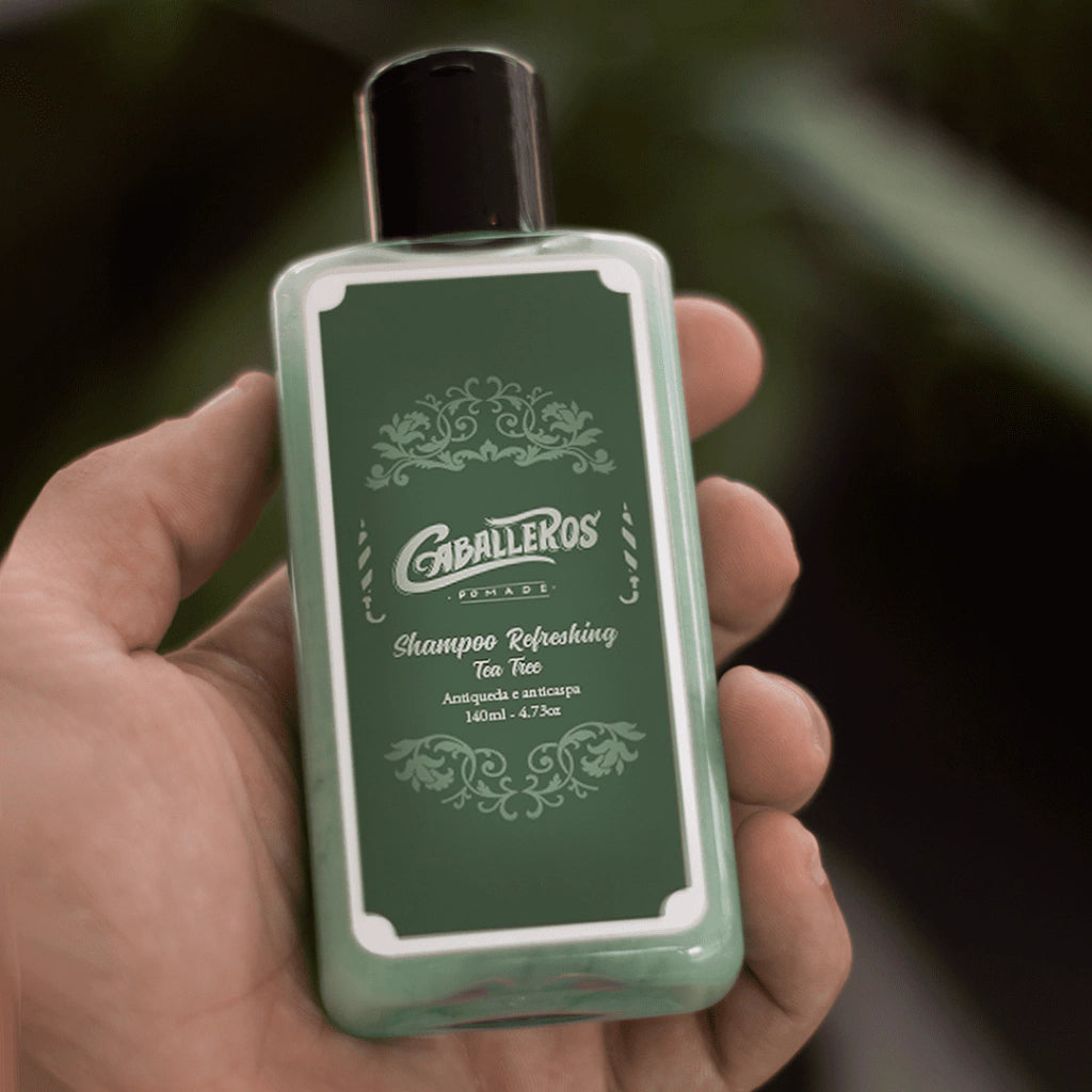 Shampoo Refreshing Tea Tree Caballeros - Antiqueda e Anticaspa